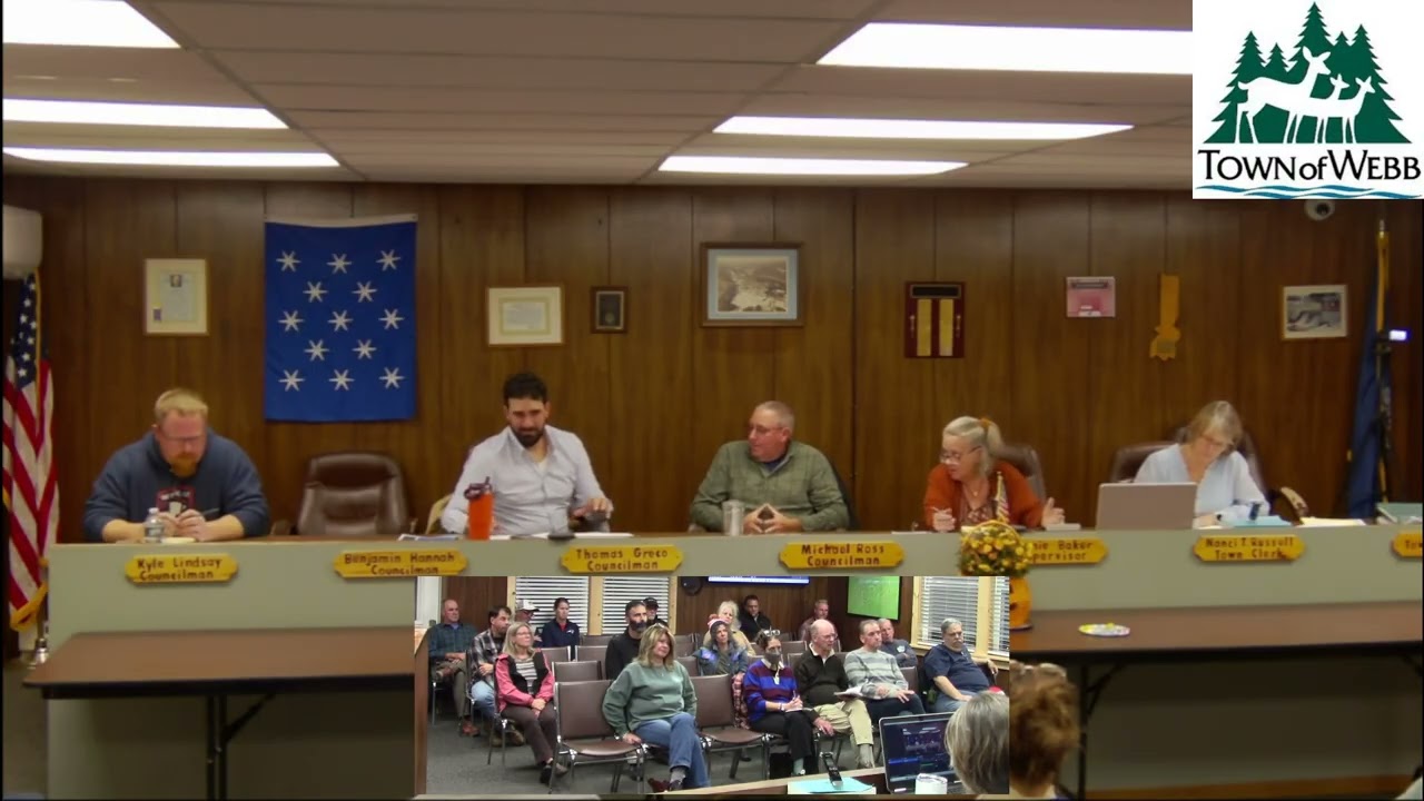 October 14th, 2025, Town Of Webb Board Meeting