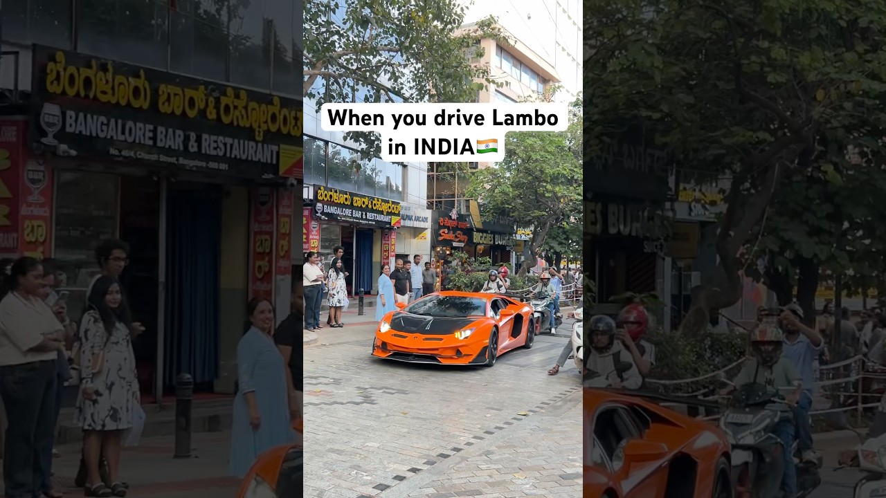 Bengaluru’s one of the famous Lamborghini Aventador🔥#supercars #lamborghini