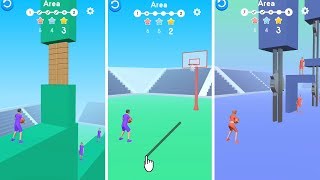 Ball Pass 3D Levels 1-10 All 3 Stars Voodoo IOS Gameplay screenshot 4