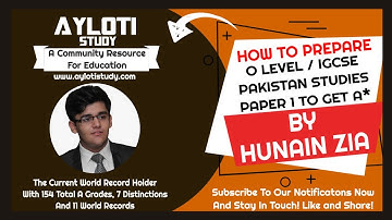How To Prepare O Level and IGCSE Pakistan Studies - Paper 1 (2059/01 and 0448/01 To Get A* (star)