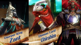 Hyrule Warriors All Characters So Far Walkthrough 1\/5 | Ghirahim, Zant, Ganondorf 【WII U HD】