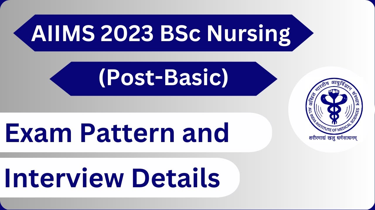 Aiims Bsc Nursing Post Basic Exam Syllabus