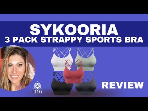 Sykooria 3 Pack Strappy Sports Bra for Women Sexy Crisscross for Yoga Running  Athletic Gym REVIEW 