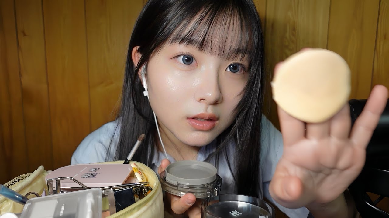 【ASMR】保健室の先輩がメイクしてくれる