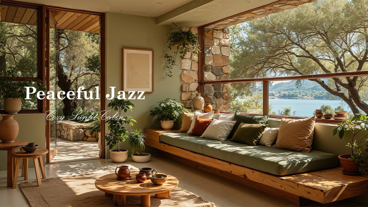 Спокойная Джазовая Музыка Для Умиротворения И Освежения Ума | Уединенный Домик С Уютной Солнечной...