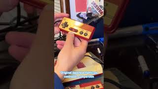 Original Japanese Famicom Controller Comparison #retrogaming #8bit #shorts