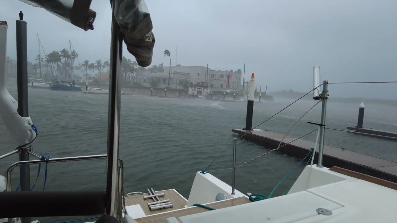 ⁣Disaster with Hurricane Nora onboard a Neel 51