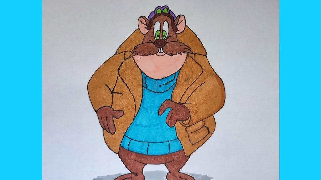 Рисунок рокки из чип и дейл