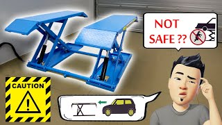 Car Scissor Lift SAFETY concerns, Maintenance and Upgrades