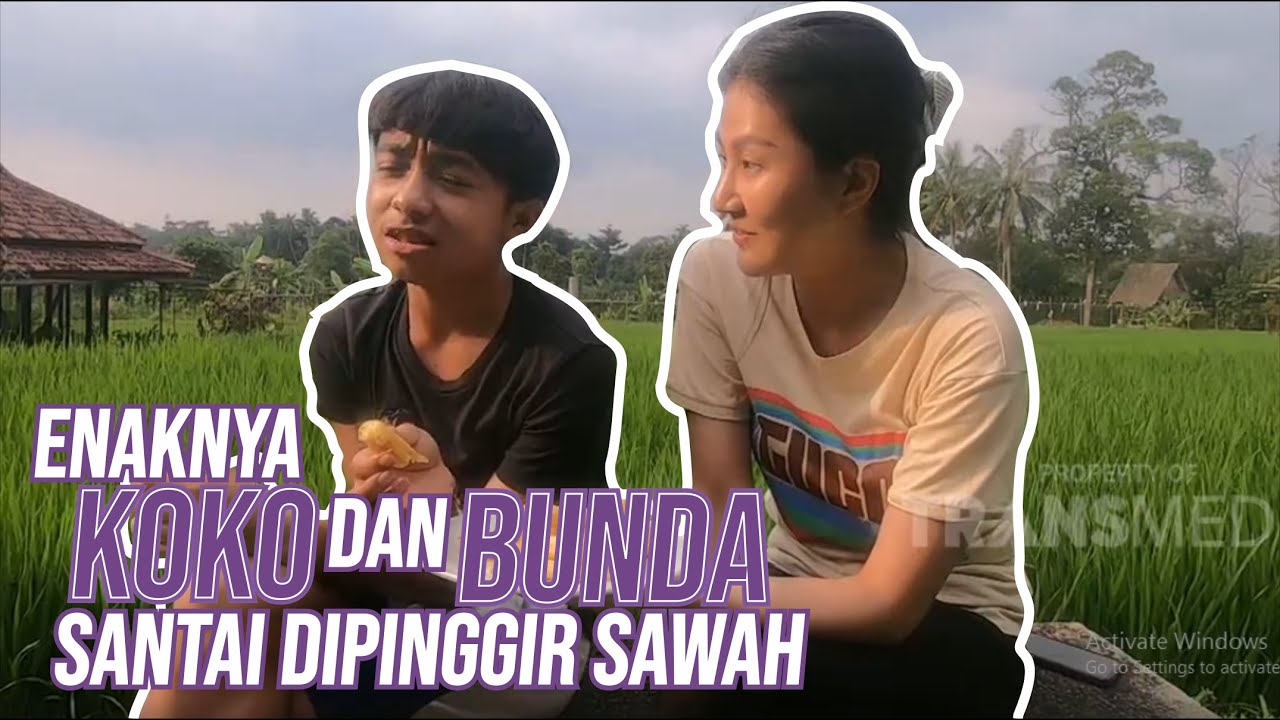 Hore! Ayah Ikut Liburan Juga, Koko dan Bunda Santai Dipinggir Sawah | DIARY THE ONSU (25/6/20) P1