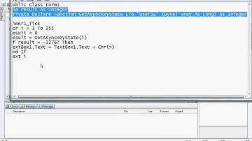 Visual Basics Key logger Tutorial