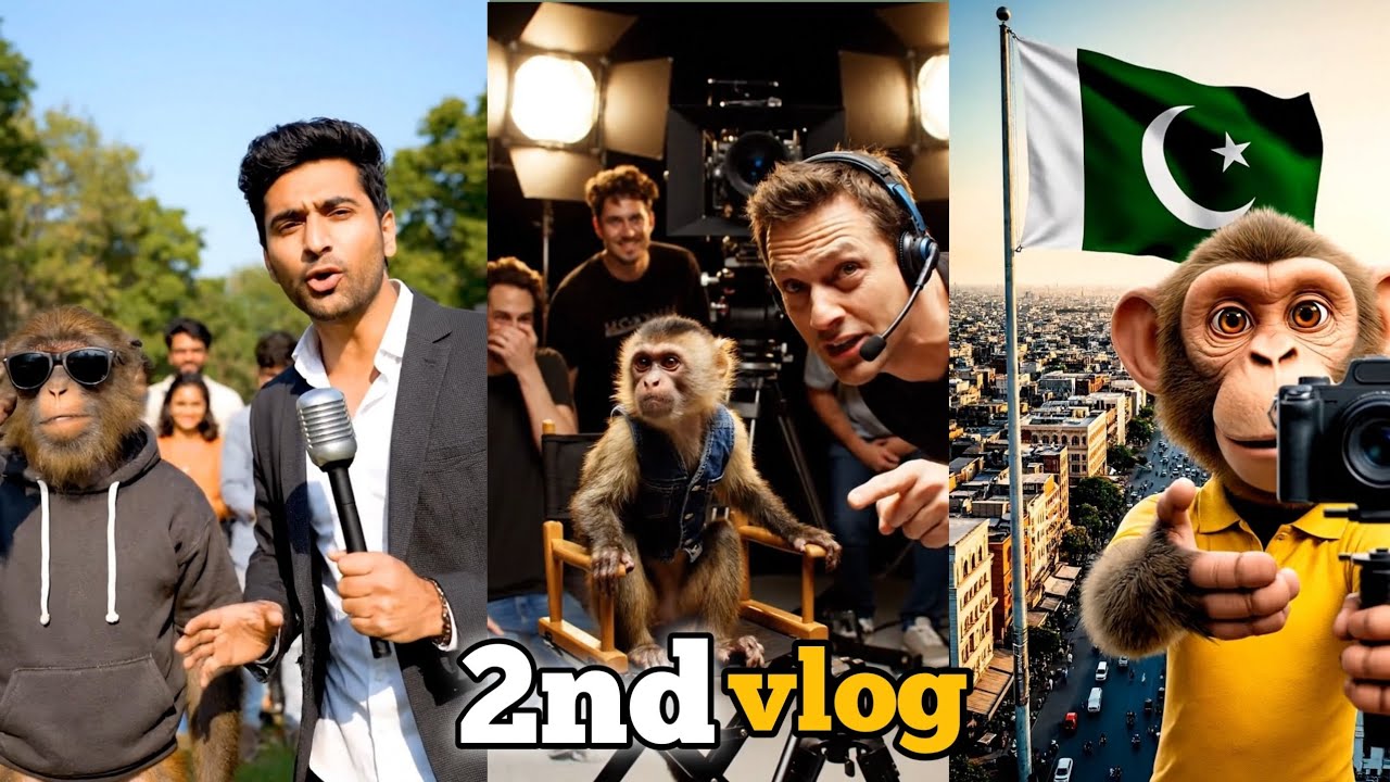 "Funny Monkey’s Day Out | AI Realistic Monkey Vlog | Jungle to City Adventure"