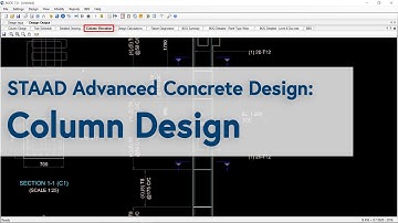 STAAD Advanced Concrete Design: Column Design