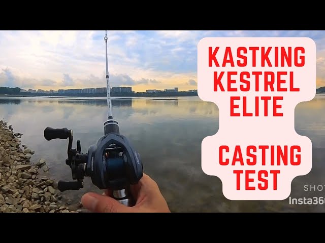 No brakes, no thumb, no problem?! Kastking Kestrel Elite BFS reel casting  test. 