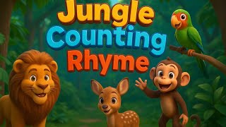 Jungle Counting Rhyme  Nursery Rhymes And Kids   Hdj Kids Channel 77