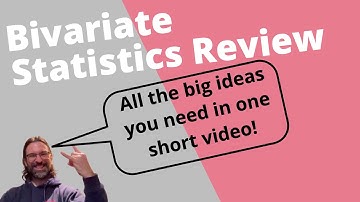 Bivariate statistics review in just 13 minutes!