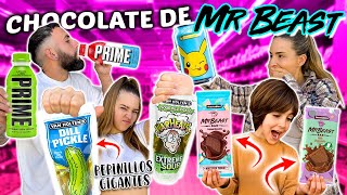 PROBAMOS EL CHOCOLATE DE MISTER BEAST | Familia Amiguindy