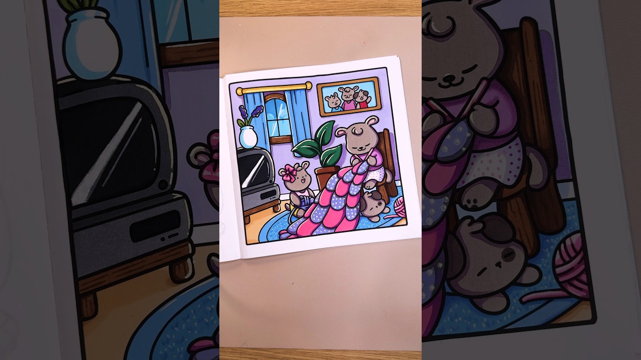 🧶 Knitting Time | Comfy & Cozy Coloring Book by Jade Summer