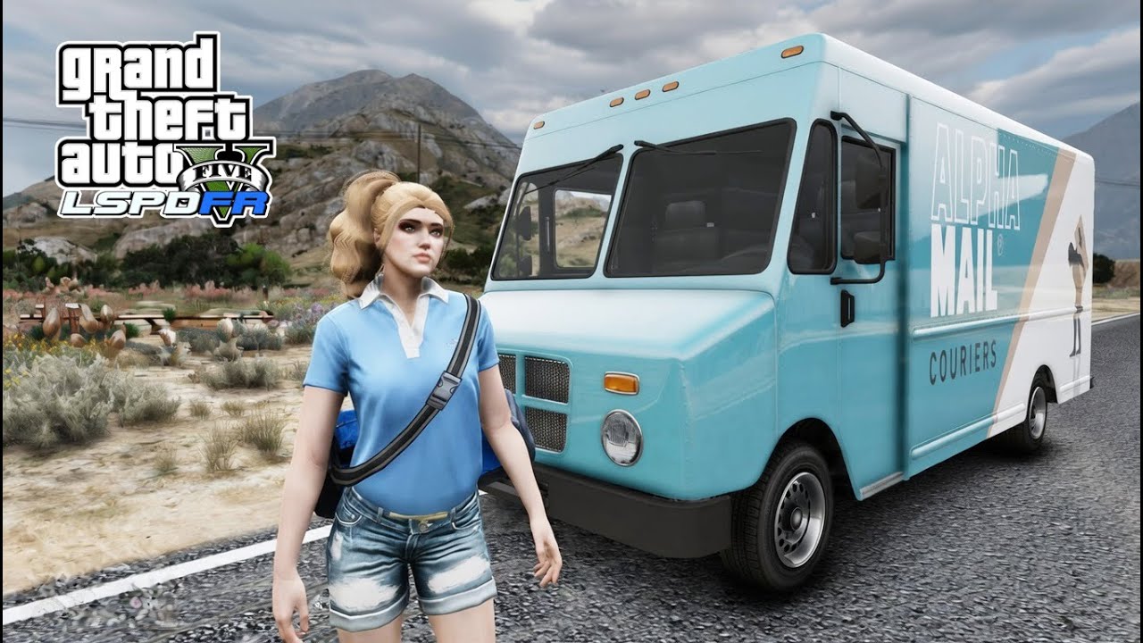 Gta 5 Episode: Going To Work As Alpha Mail Courier Delivery Services/Jobs!
