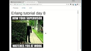 Famous Erlang tutorial day 8 (Server and supervisor processes, fault tolerance) Net Worth