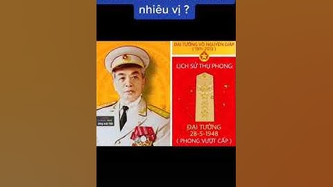 những vị tướng giỏi có Việt Nam