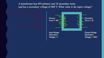 Transformers - How to calculate the input voltage