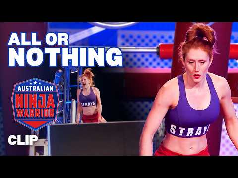 Olivia Vivian REFUSED to let the wall beat her | Australian Ninja Warrior | Clip