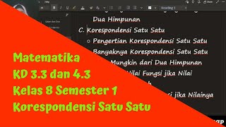 Mtk84 Part 2 Korespondensi Satu Satu