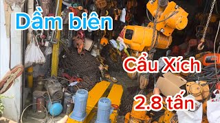 Tời xích điện 2.8 tấn - kito - Nhật bãi - dầm biên cẩu trục chạy i200 | CẦU TRỤC PHƯỚC SƠN