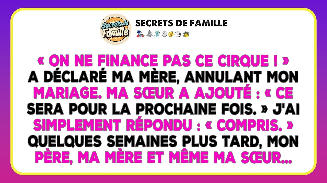 Ma Mère A Annulé Mon Mariage En Disant : « Nous Ne Financerons Pas Ce Cirque » — Alors Je…
