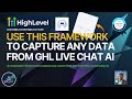 Use this automation framework to capture any custom field data from GHL conversation AI