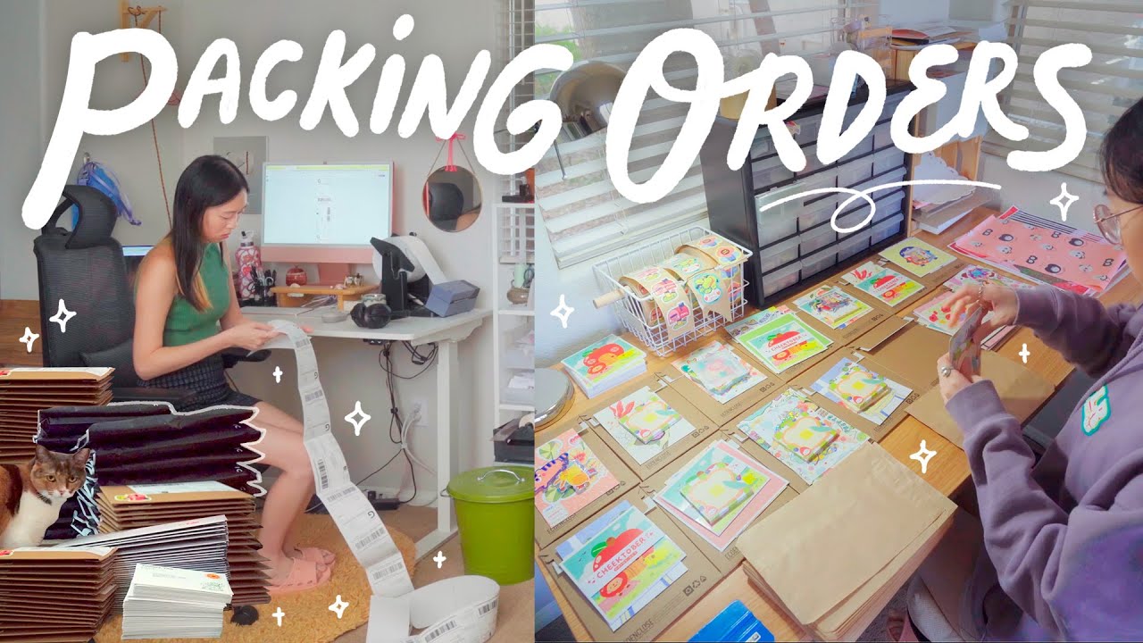 Упаковка заказов для моего небольшого бизнеса 📦🌟 Более 300 заказов на неделе запуска, предзаказ н...