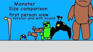 Monsters size comparison (New version with sounds)