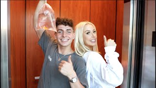 Living In Tana Mongeau&#39;s Elevator For 24 Hours! | Zach Clayton