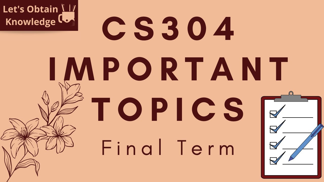 Cs304 Final Term Important Topics| OOP| Object-Oriented Programming ...