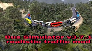 How To Add  ETS2 TRAFFIC MOD In Bus Simulator Indonesia | BUSSID V3.7.1 | #bussidmods #gameplay screenshot 5