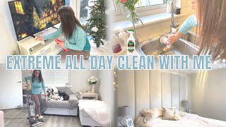 EXTREME ALL DAY CLEAN WITH ME MARATHON | PRE CHRISTMAS SPEED CLEANING | DEEP CLEANING MOTIVATION