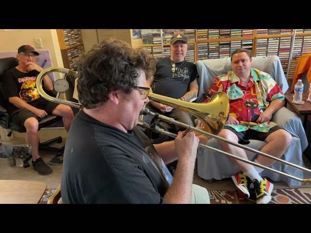 A.J. Herring at Apartment Music 56 - trombone free improvisation
