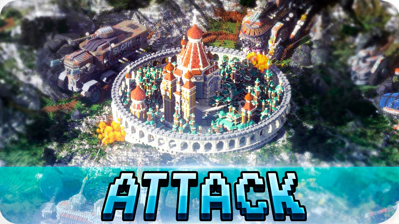 Minecraft - Epic "Defenseless" Creation - City Under Attack