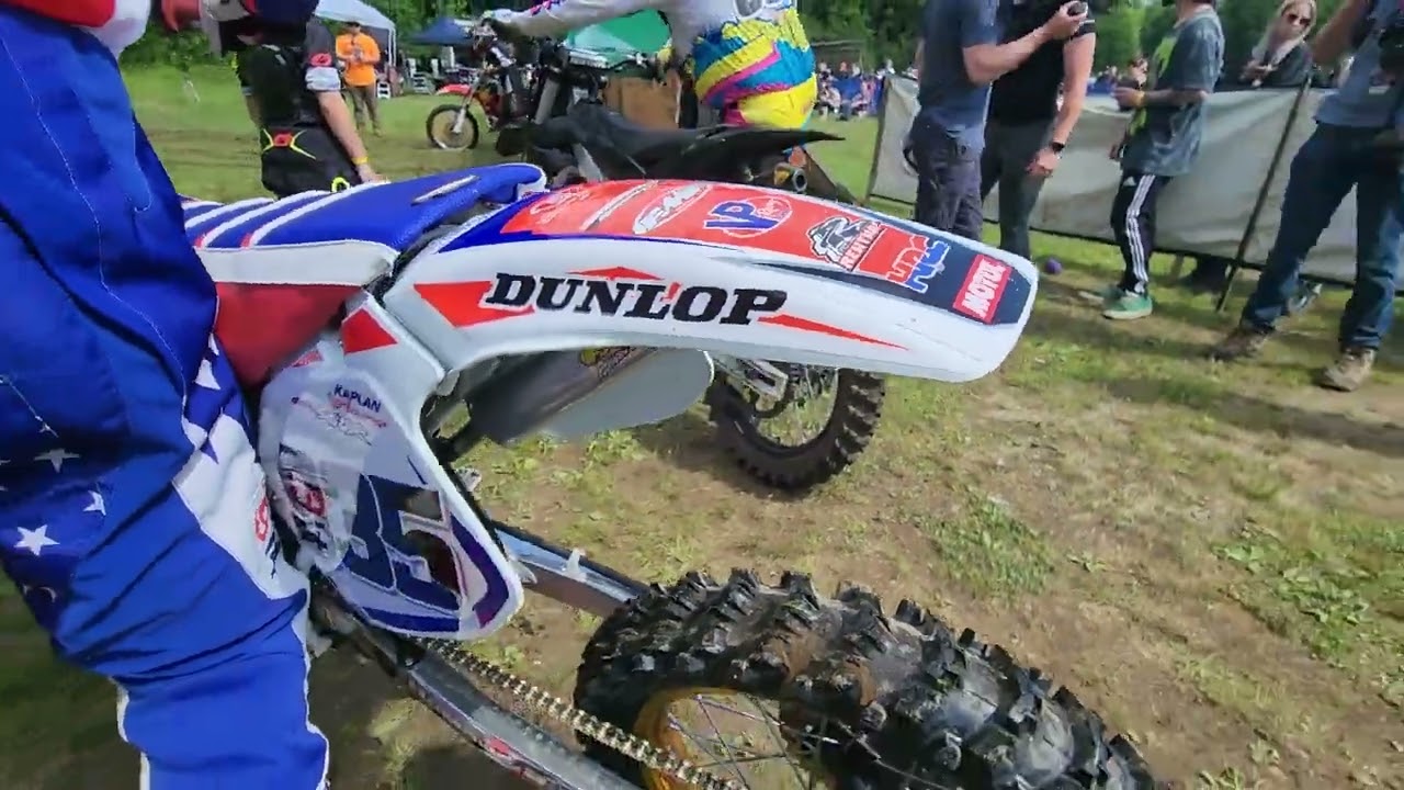 SR'S TRUSTY 97 CR500 lining up for GUNSTOCK HILL CLIMB LACONIA NH 2023