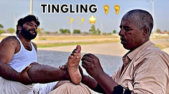 ASMR FEET & LEG CARE MASSAGE MEN MOST TICKLISH & PAIN RELIEF | FOOT REFLEXOLOGY ASMR | LEG MASSAGE