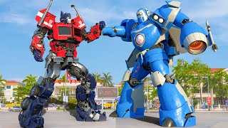 Transformers: Optimus Prime vs Mirage Robot War - เทคโนโลยีในอนาคต VFX ศตวรรษที่ 23