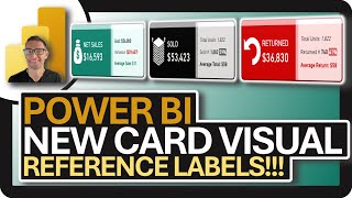 Power BI NEW CARD Visual: Reference Labels!!!