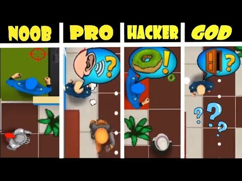 NOOB vs PRO vs HACKER vs GOD !! Robbery Bob: Man of Steal.