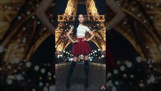 HANA's Model walk in paris | #blackmint #paris #hana #kpop #model #catwalk #popmusic #korea #shorts