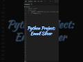 📧 Email Slicer using Python 🐍#Python #Developer #PythonCoding #Tech #LearnPython #100DaysOfCode