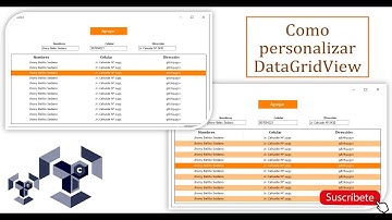 Como personalizar DataGridView en Visual Studio | 2020 #Diseño Morderno