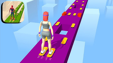 Skater Stacker - All Levels Gameplay Android,ios (Levels 58-61)