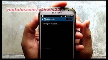 Samsung Galaxy S4 : How to enable bluetooth visibility (Android Kitkat)