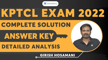 KPTCL Exam 2022 | Complete Solution | KPTCL Answer Key | Detailed Analysis |  Girish Hosamani